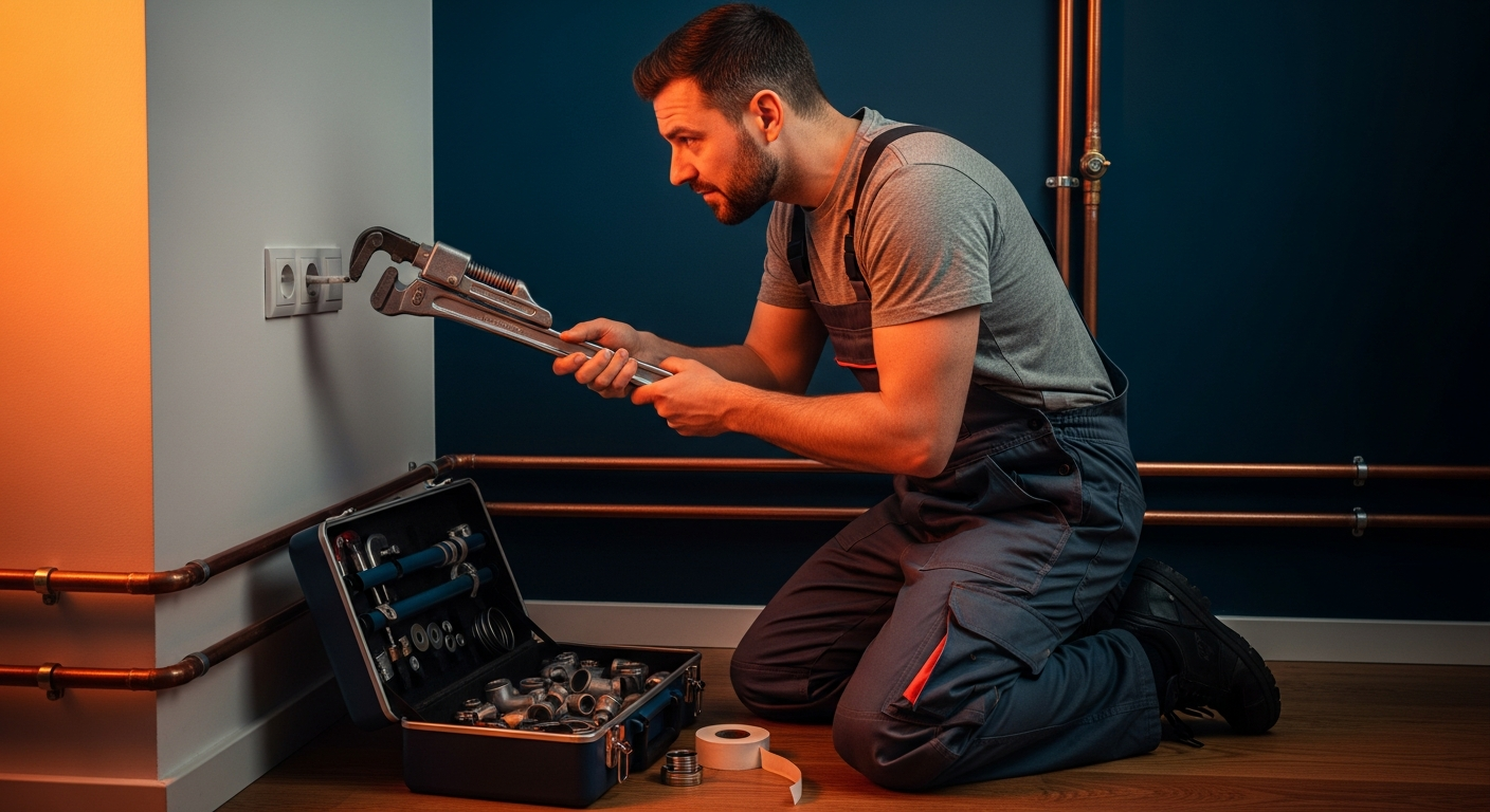 Blog 14 Klempner untersucht steckdose mit rohrzange — falsches werkzeug, falsches fachgebiet